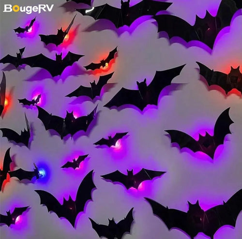 Light-Up 3D Bat Wall Decals