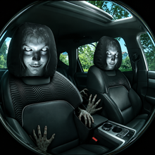Scary Face Car Headrest Covers, 2 Pack