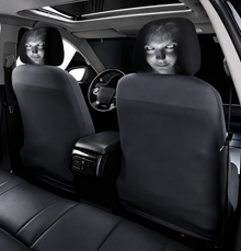 Scary Face Car Headrest Covers, 2 Pack