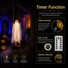 5ft Hanging Ghost Swing with Remote Lights