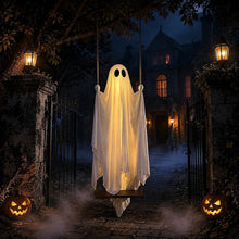 5ft Hanging Ghost Swing with Remote Lights