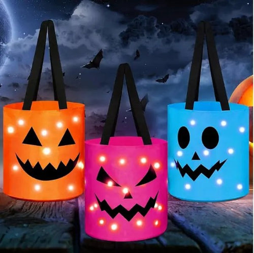 LED Trick-or-Treat Candy Totes