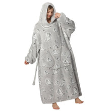 Oversized Pumpkin Blanket Hoodie
