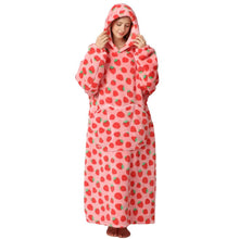 Oversized Pumpkin Blanket Hoodie