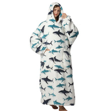 Oversized Pumpkin Blanket Hoodie