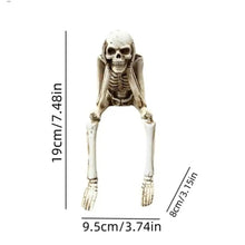 Sitting Skeleton Resin Ornament