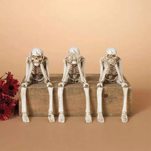 Sitting Skeleton Resin Ornament