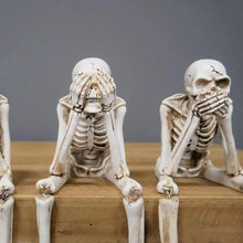 Sitting Skeleton Resin Ornament