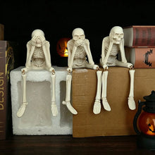 Sitting Skeleton Resin Ornament