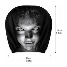 Scary Face Car Headrest Covers, 2 Pack