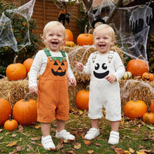 Toddler Ghost & Pumpkin Corduroy Overalls