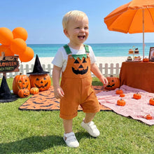 Toddler Ghost & Pumpkin Corduroy Overalls