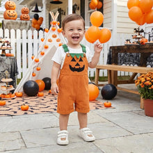 Toddler Ghost & Pumpkin Corduroy Overalls