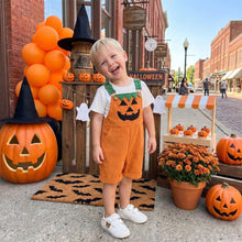Toddler Ghost & Pumpkin Corduroy Overalls