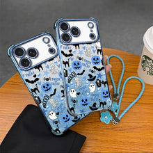 Trick-or-Treat Glitter Phone Case with Strap