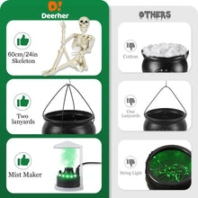 Large Tripod Cauldron with Fog Maker