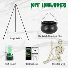Large Tripod Cauldron with Fog Maker