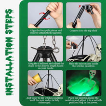 Large Tripod Cauldron with Fog Maker