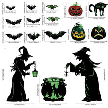 Witch & Bat Car and Fridge Magnet Set