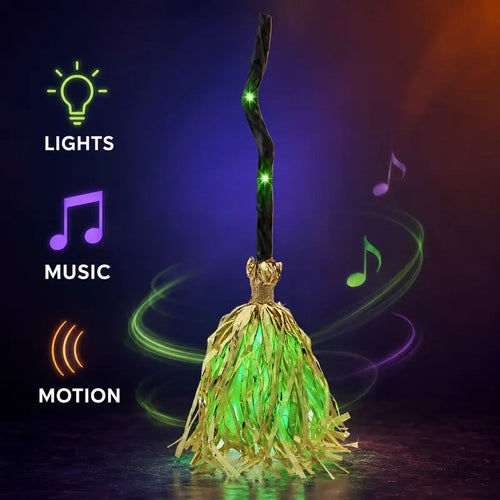 Light-Up Musical Witch Broom